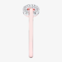 (G-H / Si1-Si2) Womens 1/4 CT. T.W. Lab Grown White Diamond 10K Gold Infinity Bypass  Cocktail Ring