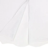 Northlight White Scalloped Edge Tree Skirt