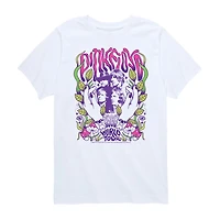 Big Kid Girls Crew Neck Short Sleeve Pink Floyd T-Shirt