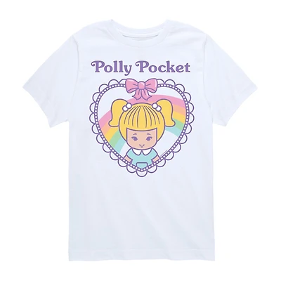 Locket Big Kid Girls Crew Neck Short Sleeve T-Shirt