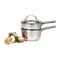 Design Imports Stainless Steel 1-qt. Double Boiler