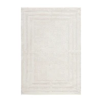 Town And Country Cloud Shag Geometric Washable Indoor Rectangular Area Rug