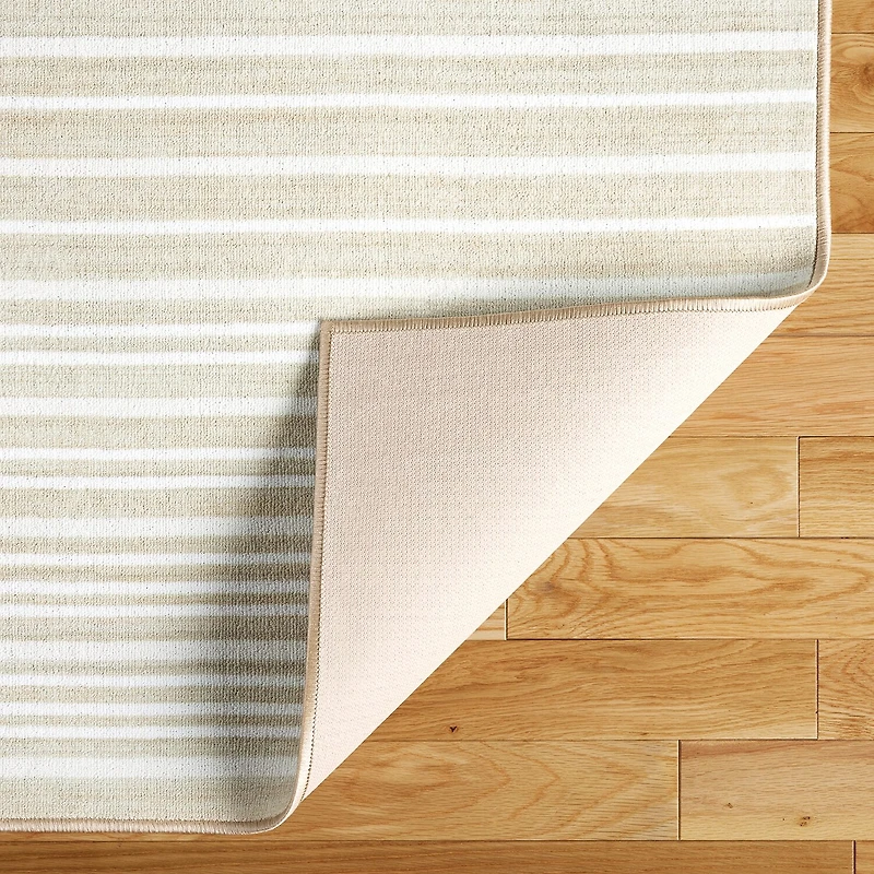 Town And Country Layne Stripe Washable Indoor Rectangular Area Rug
