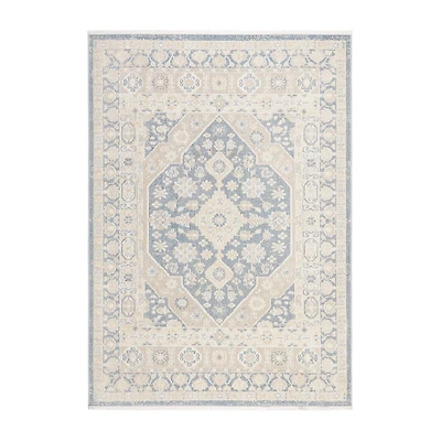 Town And Country Rein Medallion Washable Indoor Rectangular Area Rug