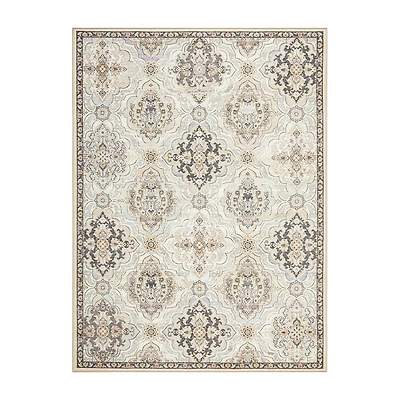 Town And Country Avani Floral Washable Indoor Rectangular Area Rug