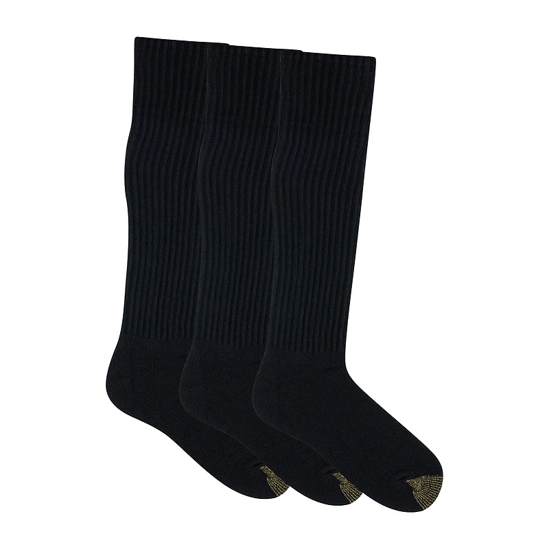 Gold Toe Ultra Tec Mens Breathable Multi-Pack 3 Pair Over the Calf Socks