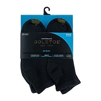 Gold Toe Athletic Sport Mens Breathable Multi-Pack 6 Pair Quarter Ankle Socks