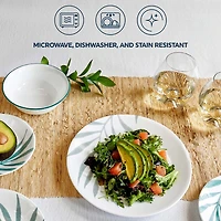 Corelle Solar Print 12-pc. Glass Dinnerware Set