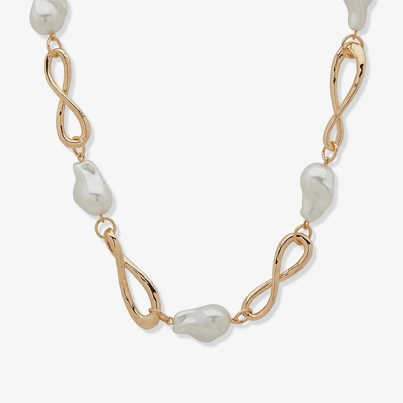 Worthington Gold Tone Womens 17 Inch Y Necklace