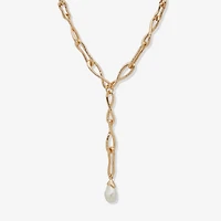 Worthington Gold Tone Womens 18 Inch Y Necklace