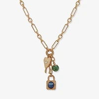 a.n.a Gold Tone Womens 30 Inch Strand Necklace