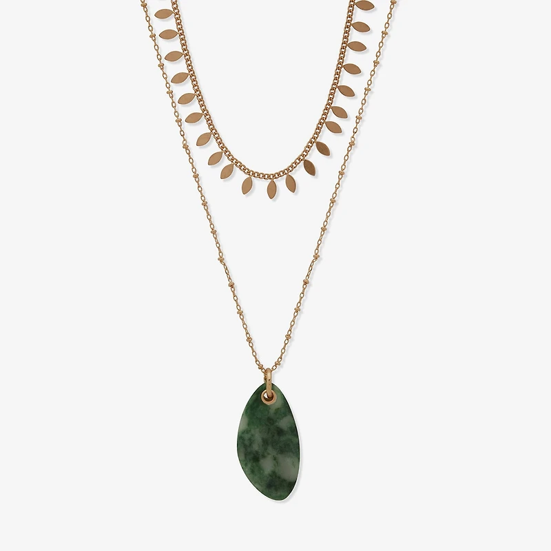 a.n.a Gold Tone Womens 18 Inch Strand Necklace