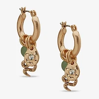 a.n.a Gold Tone Womens 33mm Hoop Earrings