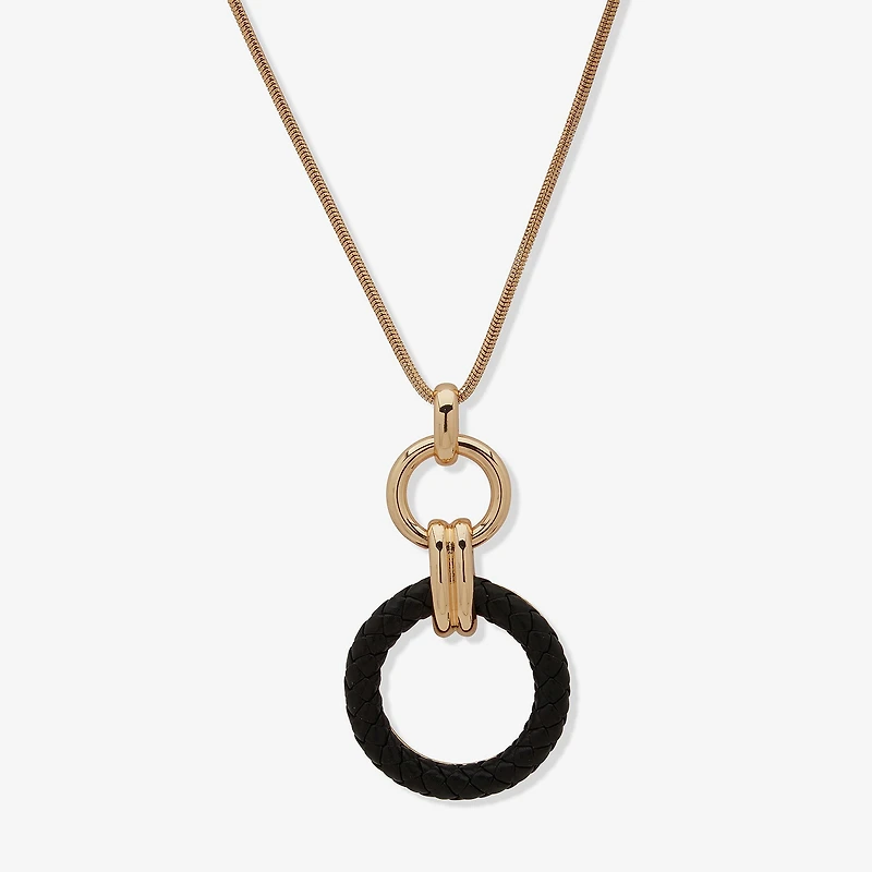 Worthington Gold Tone Womens 34 Inch Pendant Necklace