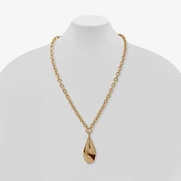 Worthington Gold Tone Womens 34 Inch Pendant Necklace