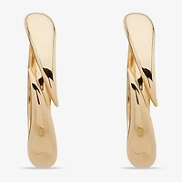 Worthington Gold Tone Womens 58.4mm Hoop Earrings