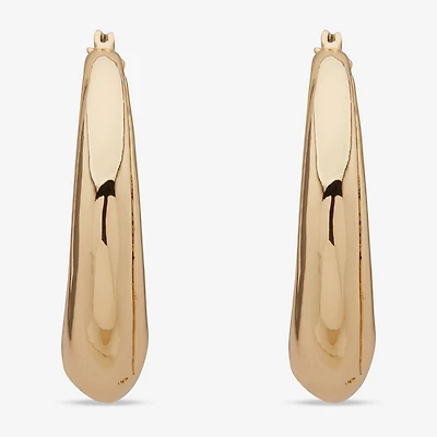 Worthington Gold Tone Womens 35.5mm Hoop Earrings