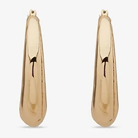 Worthington Gold Tone Womens 35.5mm Hoop Earrings