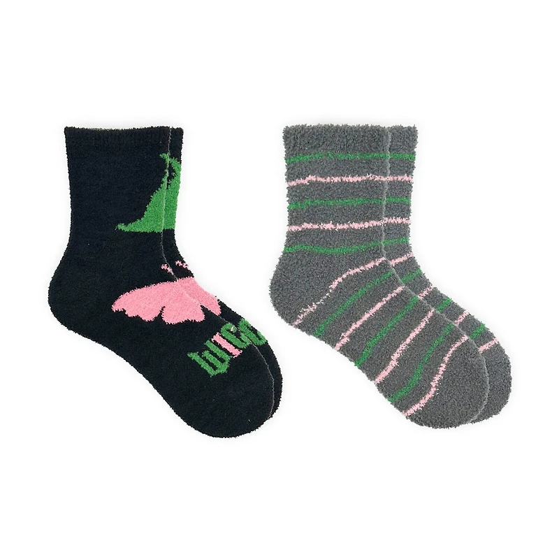 Wicked Cozy Womens 2 Pair Wicked Crew Socks