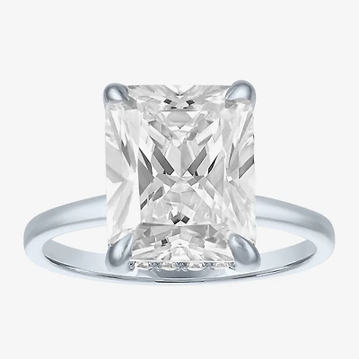 Bridal Addiction (E-F / Vs1-Vs2) Womens 4 1/7 Ct. T.W. Lab Grown White Diamond 14K Gold Rectangular Solitaire Engagement Ring