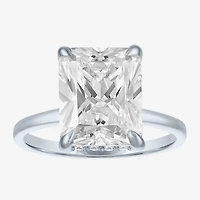 Bridal Addiction (E-F / Vs1-Vs2) Womens 4 1/7 Ct. T.W. Lab Grown White Diamond 14K Gold Rectangular Solitaire Engagement Ring