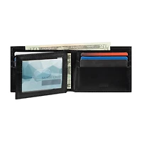 Stafford Mens Extra Capacity Personalized Rfid Blocking Bifold Wallet