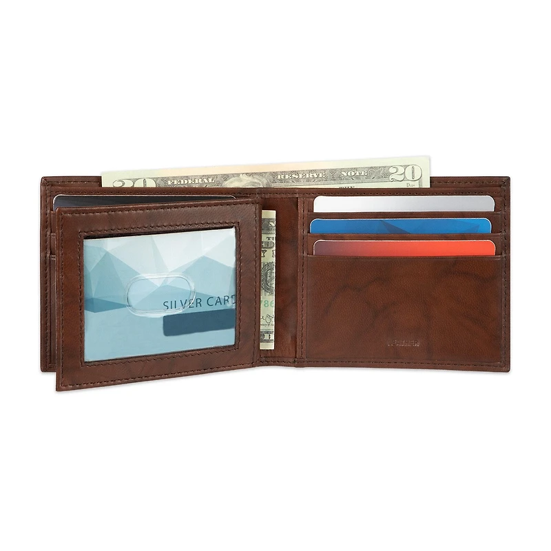 Stafford Mens Extra Capacity Personalized Rfid Blocking Bifold Wallet
