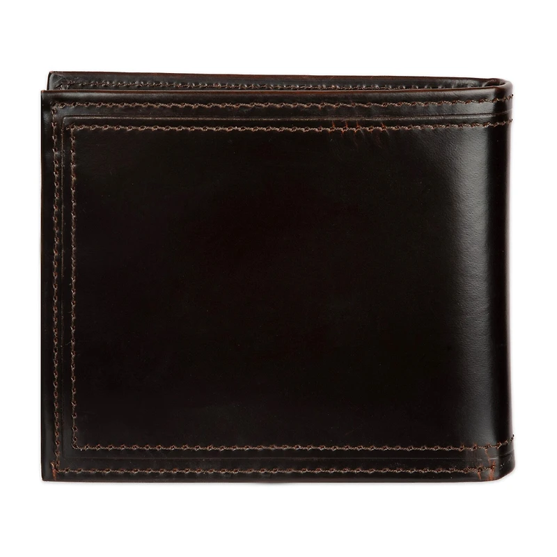 Stafford Distressed Mens Personalized Rfid Blocking Bifold Wallet