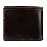 Stafford Distressed Mens Personalized Rfid Blocking Bifold Wallet