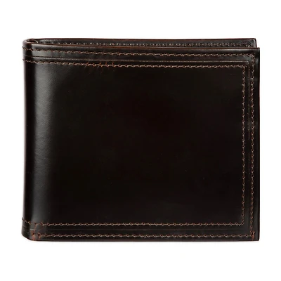 Stafford Distressed Mens Personalized Rfid Blocking Bifold Wallet