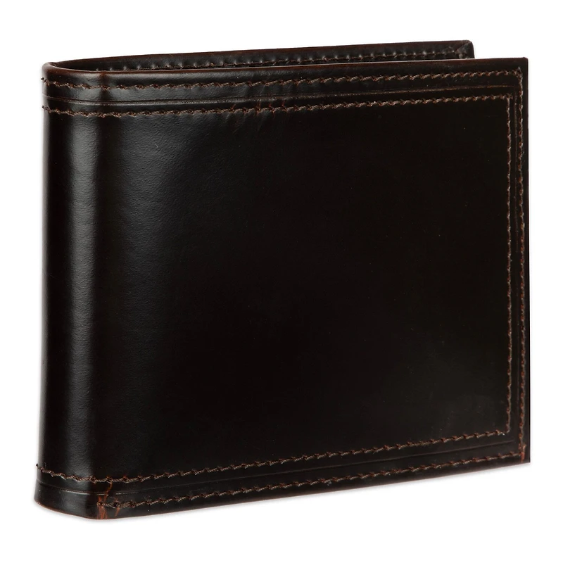Stafford Distressed Mens Personalized Rfid Blocking Bifold Wallet