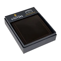 Stafford Distressed Mens Personalized Rfid Blocking Bifold Wallet