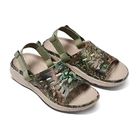 joybees® Womens Graphic Trekking Slide Sandals