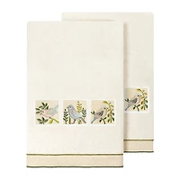 Linum Home Textiles Belinda 2-pc. Embellished Animal Bath Towel