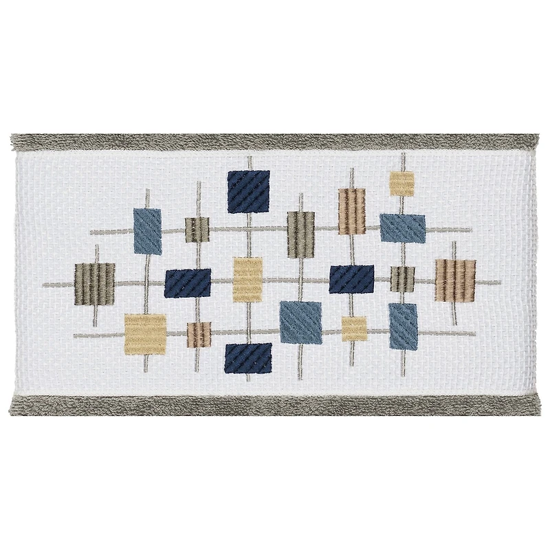 Linum Home Textiles Khloe Embellished Geometric Bath Towel