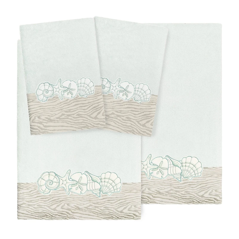 Linum Home Textiles Shell Row 4-pc. Bath Towel Set
