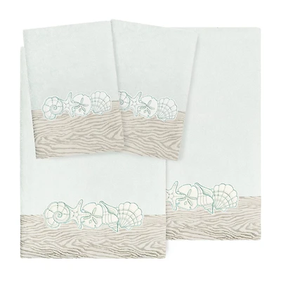 Linum Home Textiles Shell Row 4-pc. Bath Towel Set