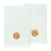 Linum Home Textiles Aaron 2-pc. Embellished Fingertip Towel
