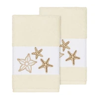 Linum Home Textiles Lydia 2-pc. Embellished Hand Towel