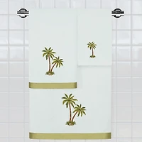 Linum Home Textiles Palmera 2-pc. Embellished Bath Towel