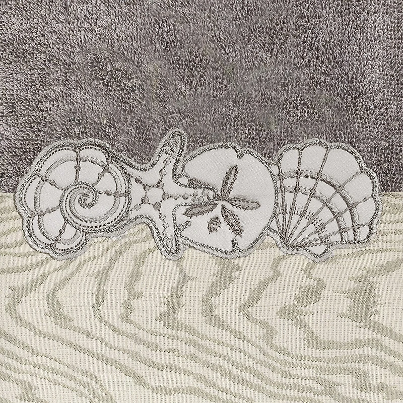 Linum Home Textiles Shell Row 2-pc. Embellished Hand Towel