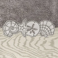 Linum Home Textiles Shell Row 2-pc. Embellished Hand Towel
