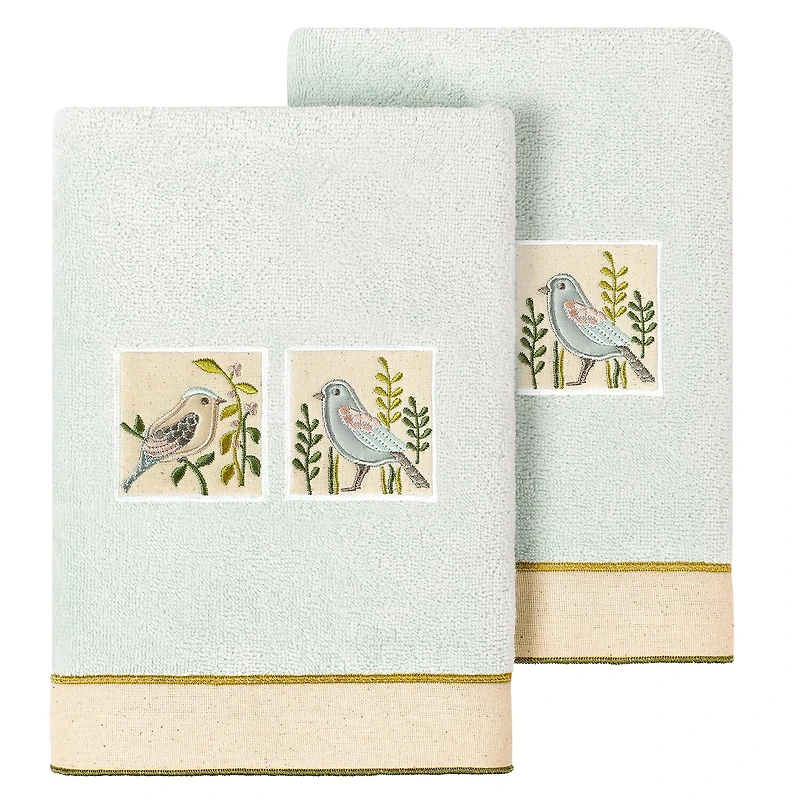 Linum Home Textiles Belinda 2-pc. Embellished Hand Towel