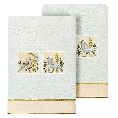 Linum Home Textiles Belinda 2-pc. Embellished Hand Towel