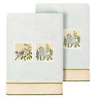Linum Home Textiles Belinda 2-pc. Embellished Hand Towel