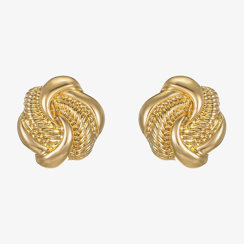 Monet Jewelry 20mm Knot Stud Earrings