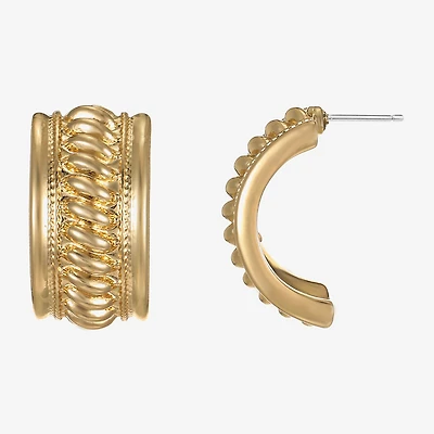 Monet Jewelry Rope Twist 23mm Stud Earrings