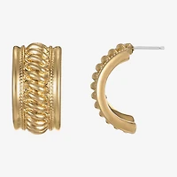 Monet Jewelry Rope Twist 23mm Stud Earrings