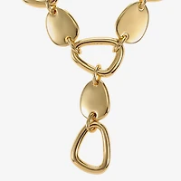 Liz Claiborne Pebble Y Necklace & Drop Earring Womens Hypoallergenic 2-pc. Jewelry Set