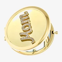 Monet Jewelry Mom Gold Tone Compact Mirror